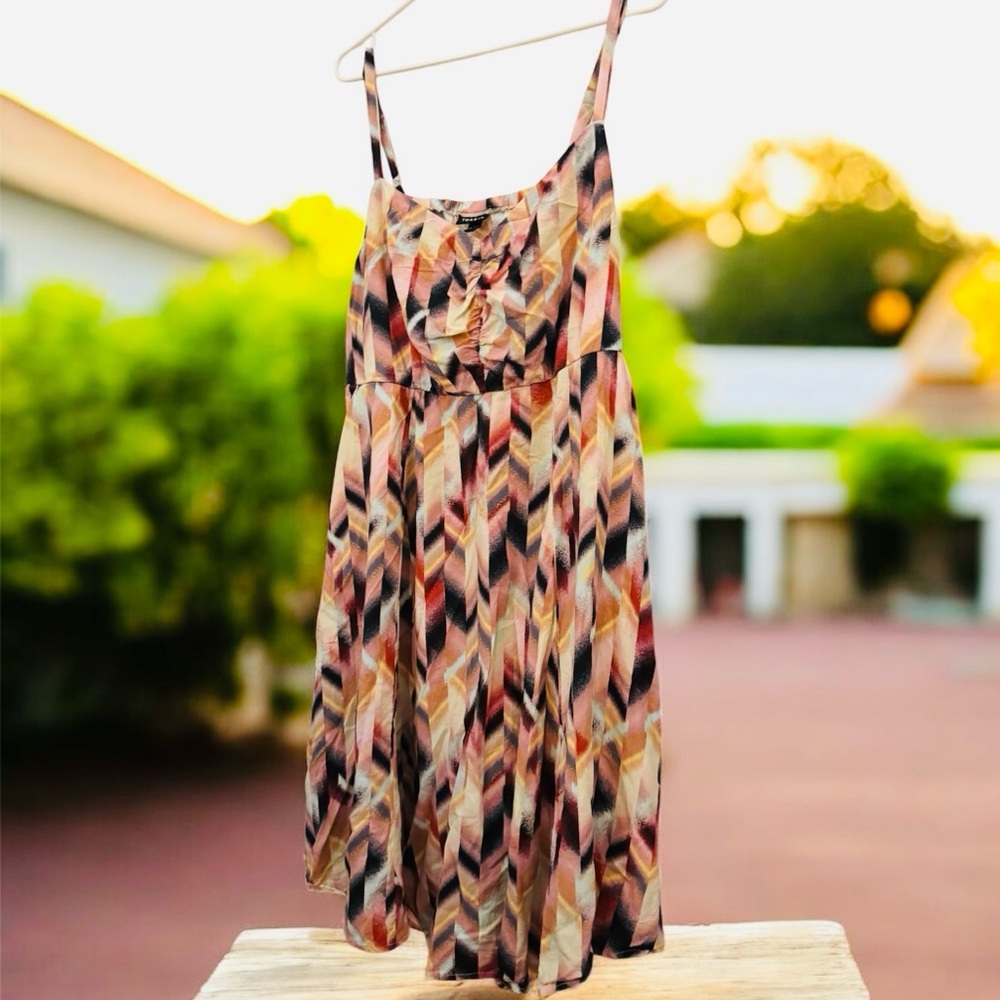 Torrid Multicolor Chevron Midi Dress